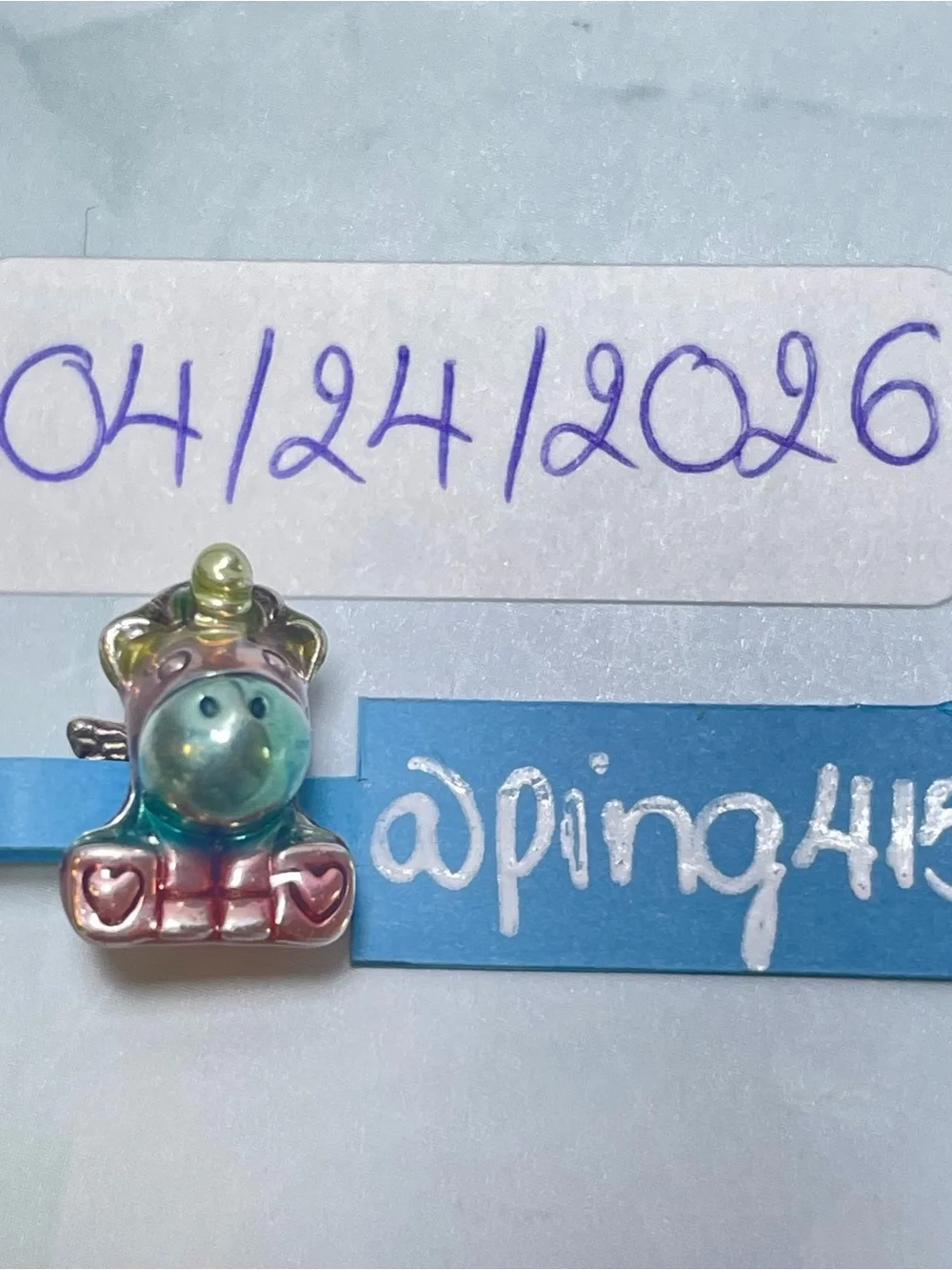Pandora Colorful Rainbow Bruno the Unicorn Charm - Picture 11 of 12